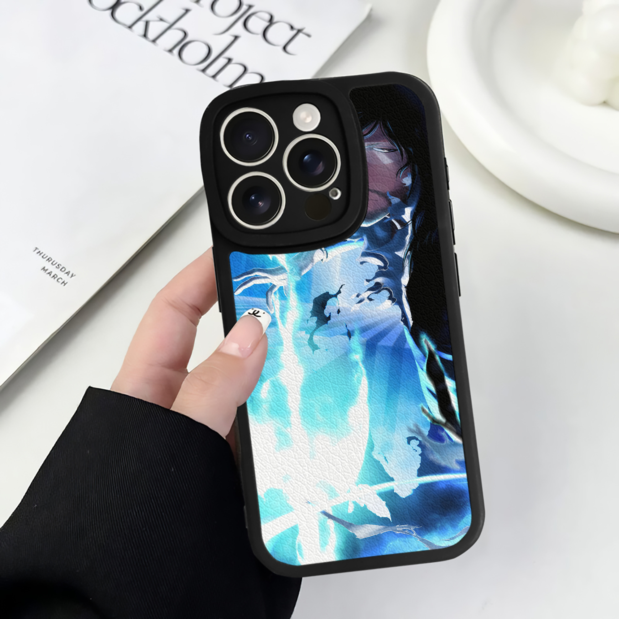 （画像用） ブリーチ BLEACH 【iPhone 16シリーズ対応】シリコンスマホケース（レザー調） 材質：シリコン